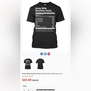 EUC Army Wife Women’s Size Small Grey T-Shirt